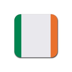 Flag Of Ireland  Rubber Coaster (square)  by abbeyz71