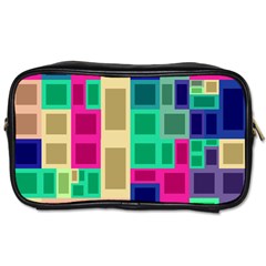 Rectangles And Squares              Toiletries Bag (one Side) by LalyLauraFLM