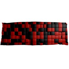 Black Red Tiles Checkerboard Body Pillow Case Dakimakura (Two Sides)