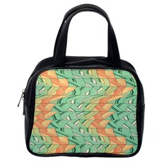 Emerald And Salmon Pattern Classic Handbags (one Side) by linceazul