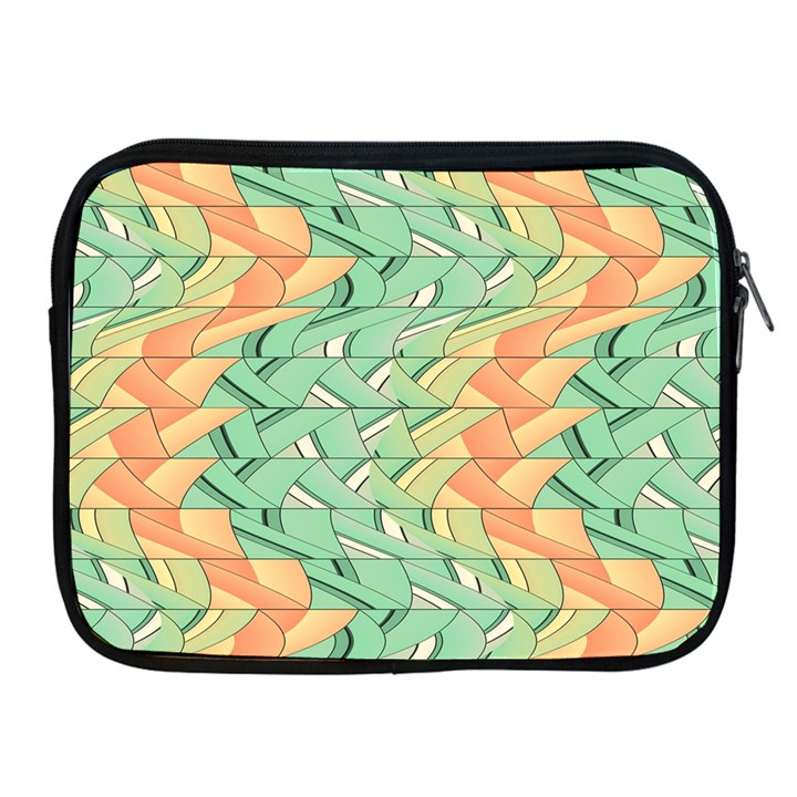 Emerald And Salmon Pattern Apple iPad 2/3/4 Zipper Cases