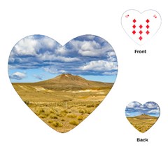 Patagonian Landscape Scene, Argentina Playing Cards (heart)  by dflcprints