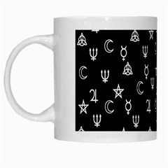 Witchcraft Symbols  White Mugs by Valentinaart