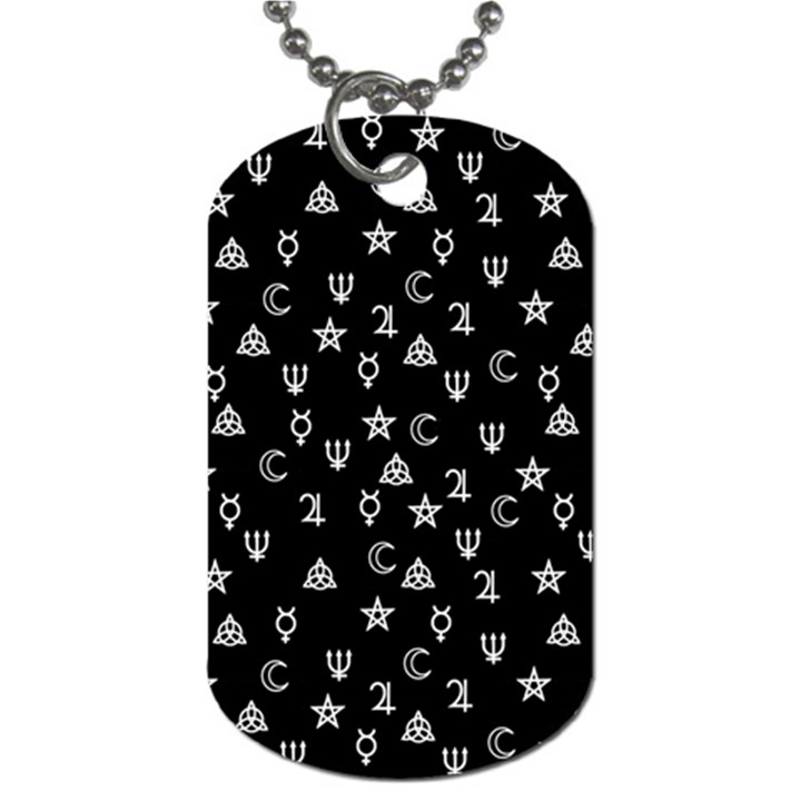 Witchcraft symbols  Dog Tag (One Side)