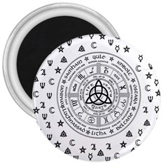 Witchcraft Symbols  3  Magnets by Valentinaart