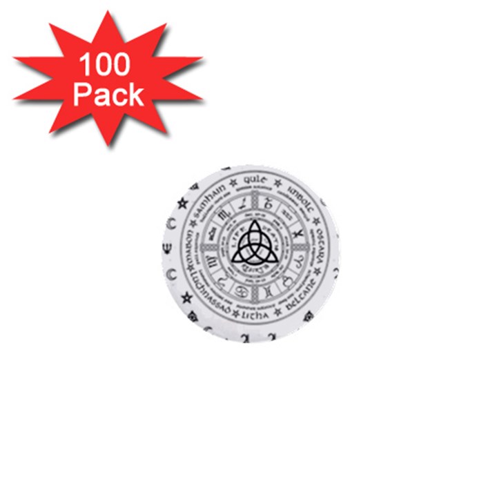 Witchcraft symbols  1  Mini Buttons (100 pack) 