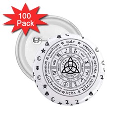 Witchcraft Symbols  2 25  Buttons (100 Pack)  by Valentinaart