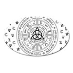 Witchcraft symbols  Oval Magnet Front