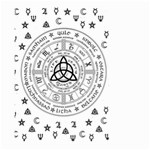 Witchcraft symbols  Large Garden Flag (Two Sides) Front