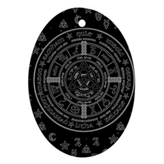 Witchcraft Symbols  Ornament (oval) by Valentinaart