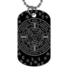 Witchcraft Symbols  Dog Tag (two Sides) by Valentinaart