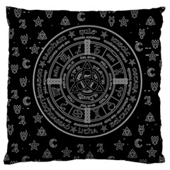 Witchcraft Symbols  Large Cushion Case (two Sides) by Valentinaart