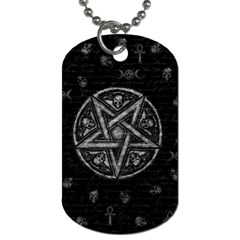 Witchcraft Symbols  Dog Tag (one Side) by Valentinaart