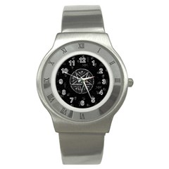 Witchcraft Symbols  Stainless Steel Watch by Valentinaart