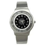 Witchcraft symbols  Stainless Steel Watch Front