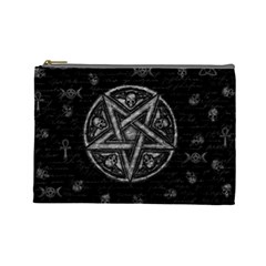 Witchcraft Symbols  Cosmetic Bag (large)  by Valentinaart