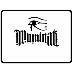 Illuminati Fleece Blanket (large)  by Valentinaart