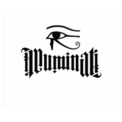 Illuminati Double Sided Flano Blanket (medium)  by Valentinaart