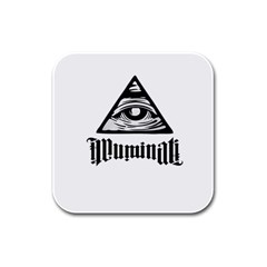 Illuminati Rubber Square Coaster (4 Pack)  by Valentinaart