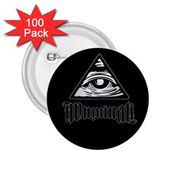 Illuminati 2 25  Buttons (100 Pack)  by Valentinaart