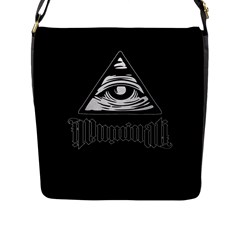 Illuminati Flap Messenger Bag (l)  by Valentinaart