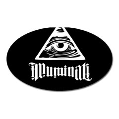 Illuminati Oval Magnet by Valentinaart