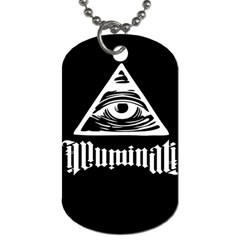 Illuminati Dog Tag (one Side) by Valentinaart