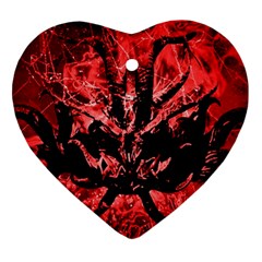 Scary Background Ornament (heart) by dflcprints