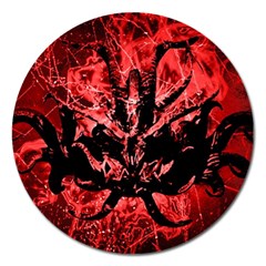 Scary Background Magnet 5  (round) by dflcprints