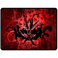 Scary Background Double Sided Fleece Blanket (large)  by dflcprints