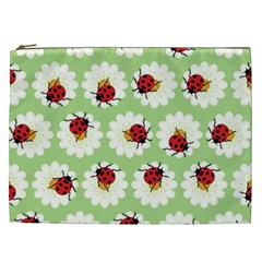 Ladybugs Pattern Cosmetic Bag (xxl)  by linceazul