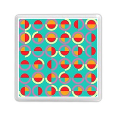 Semicircles And Arcs Pattern Memory Card Reader (square)  by linceazul