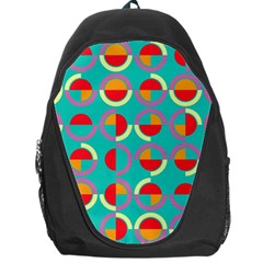 Semicircles And Arcs Pattern Backpack Bag by linceazul