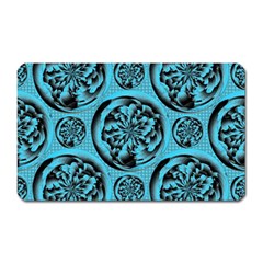 Turquoise Pattern Magnet (rectangular) by linceazul