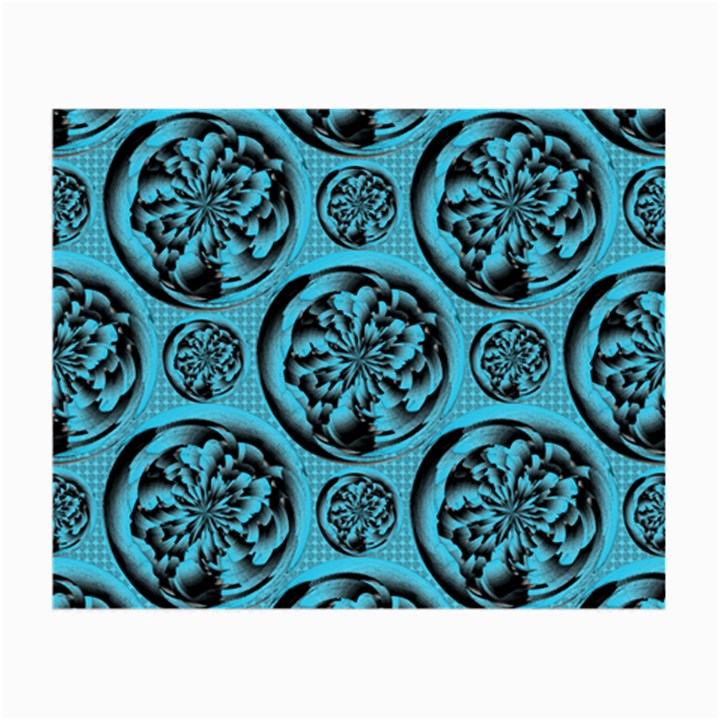 Turquoise Pattern Small Glasses Cloth