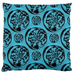 Turquoise Pattern Standard Flano Cushion Case (two Sides) by linceazul