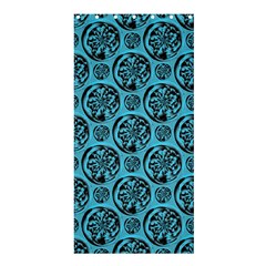 Turquoise Pattern Shower Curtain 36  X 72  (stall)  by linceazul