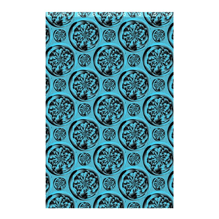 Turquoise Pattern Shower Curtain 48  x 72  (Small) 