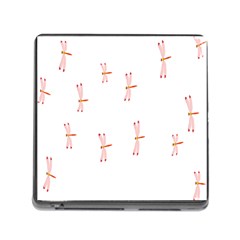 Animal Dragonfly Fly Pink Memory Card Reader (square) by Mariart