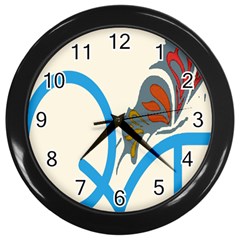 Butterfly Wall Clocks (black)