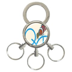 Butterfly 3-ring Key Chains