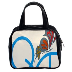 Butterfly Classic Handbags (2 Sides) by Mariart