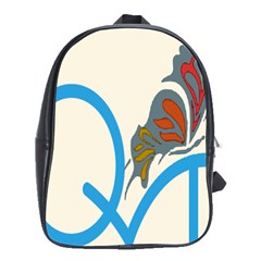 Butterfly School Bags(large)  by Mariart