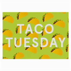 Bread Taco Tuesday Large Glasses Cloth by Mariart