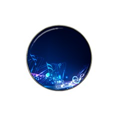 Abstract Musical Notes Purple Blue Hat Clip Ball Marker (10 Pack) by Mariart