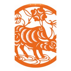 Chinese Zodiac Cow Star Orange Shower Curtain 48  X 72  (small)  by Mariart