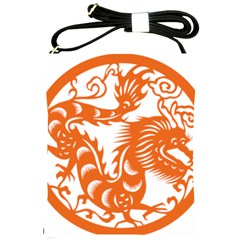 Chinese Zodiac Dragon Star Orange Shoulder Sling Bags