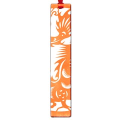 Chinese Zodiac Dragon Star Orange Large Book Marks