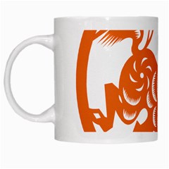 Chinese Zodiac Horoscope Horse Zhorse Star Orangeicon White Mugs