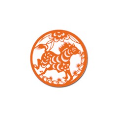 Chinese Zodiac Horoscope Horse Zhorse Star Orangeicon Golf Ball Marker (10 Pack) by Mariart